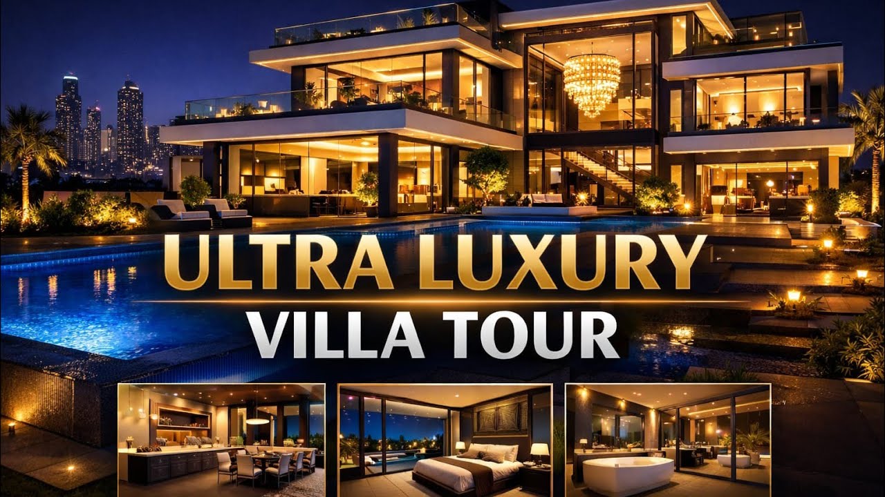 Ultra Modern Luxury Villa | Pool, Garden & Stunning Night Lights