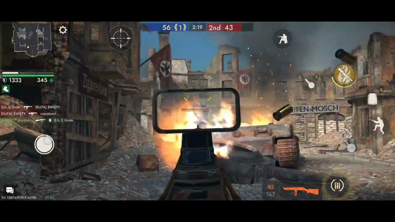World War Heroes Reising Assault Rifle                 💥 Death Match ( Berlin Map ) 👑 KING CLAN 