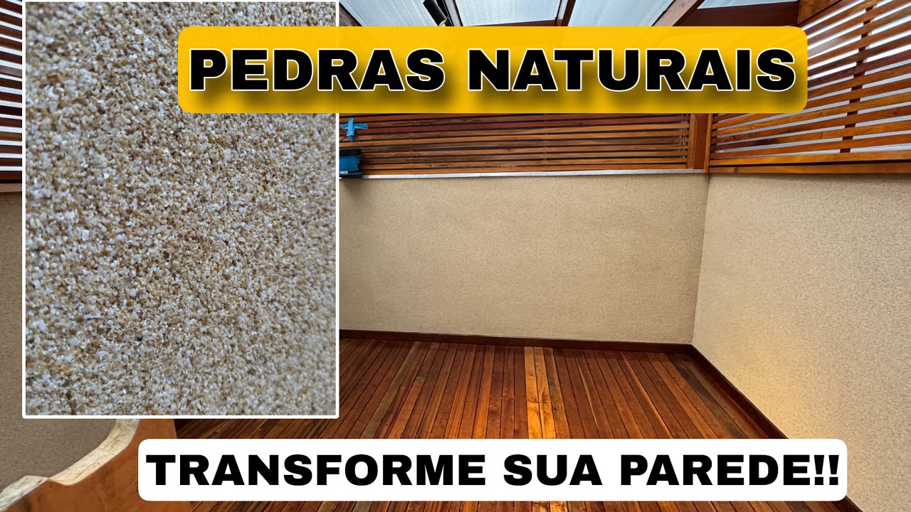 TRANSFORME SUA PAREDE COM PEDRAS NATURAIS gastando POUCO 