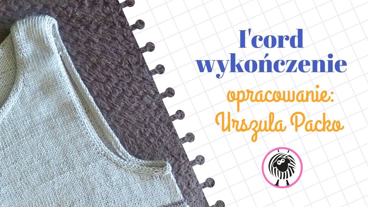 I'cord - wykończenie dekoltu. Jak wykończyć dekolt