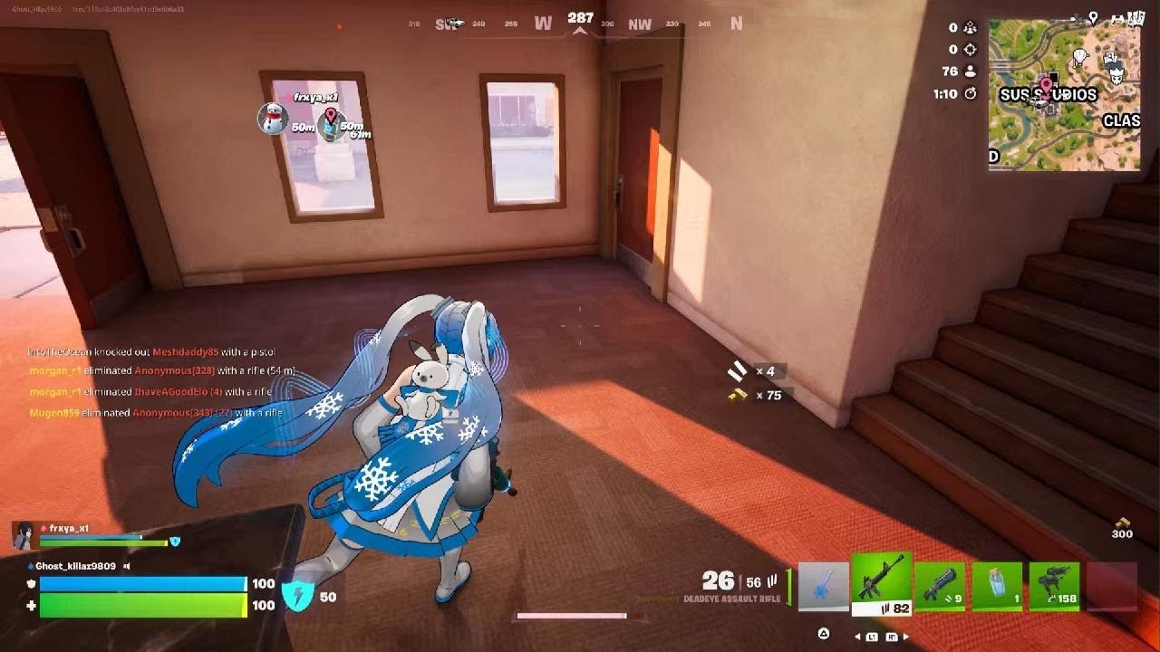 Goofing about in fortnite