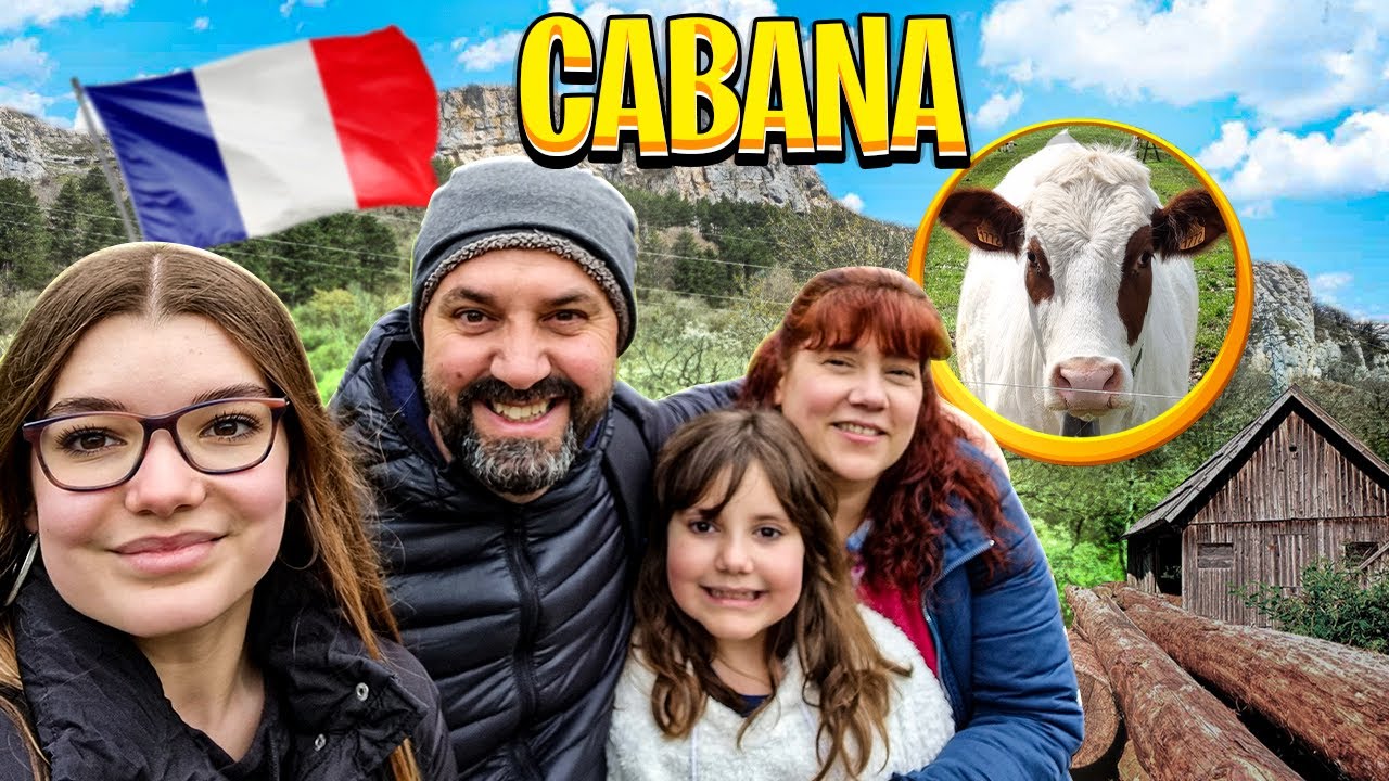 NUMA CABANA EM FRANÇA - FAMILIA QUARESMA