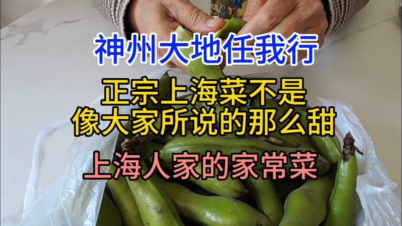 神州大地任我行，正宗上海菜不是像大家所说的那么甜，上海人家的家常菜，粤语2023-5-3
