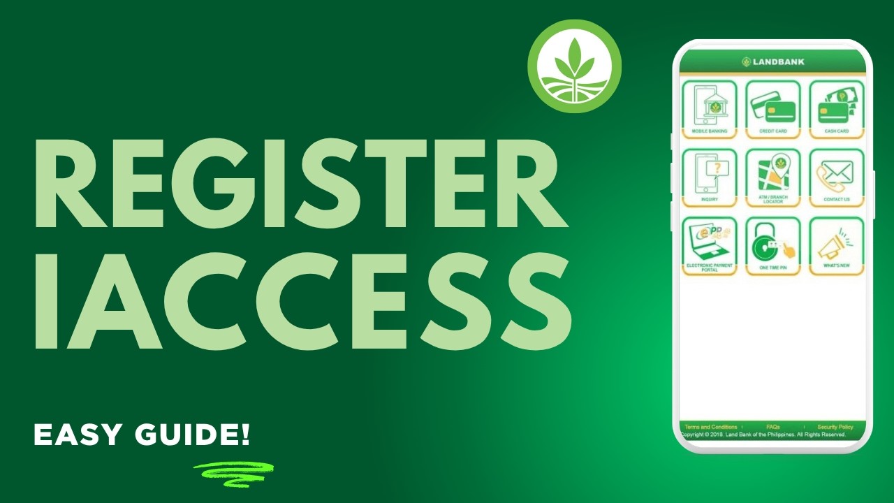 Как зарегистрироваться в Landbank iAccess