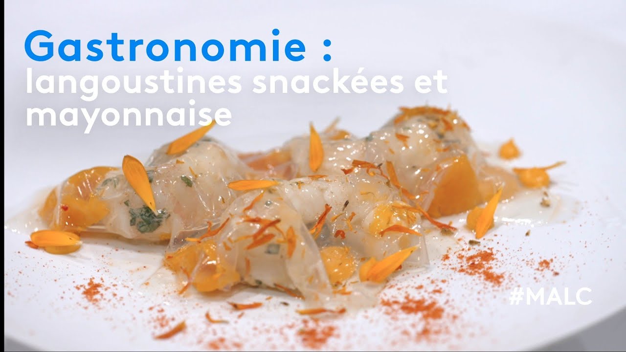 Gastronomie : langoustines snackées et mayonnaise