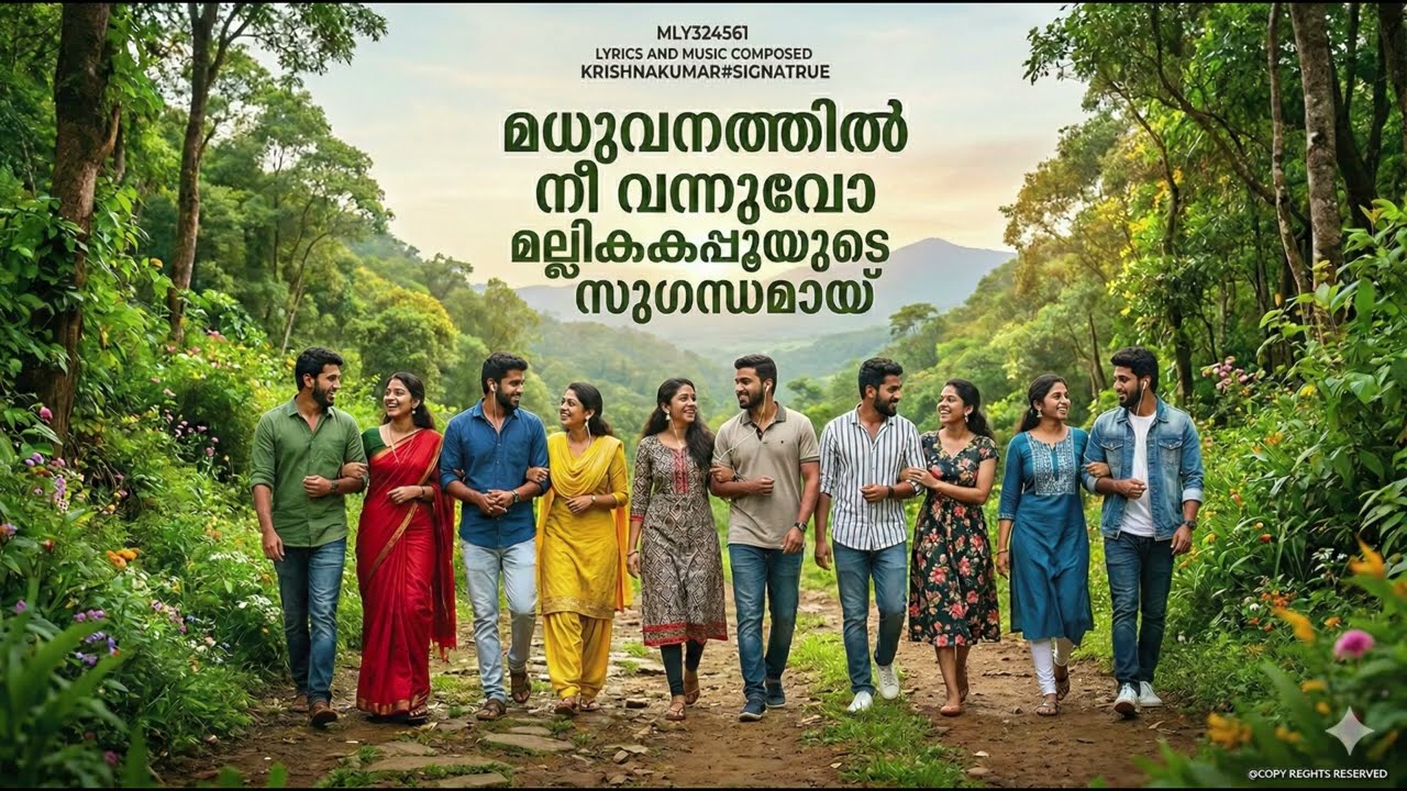 മധുവനത്തിൽ നീ വന്നുവോ   മല്ലികപ്പൂയുടെ സുഗന്ധമായ്--MLY324561