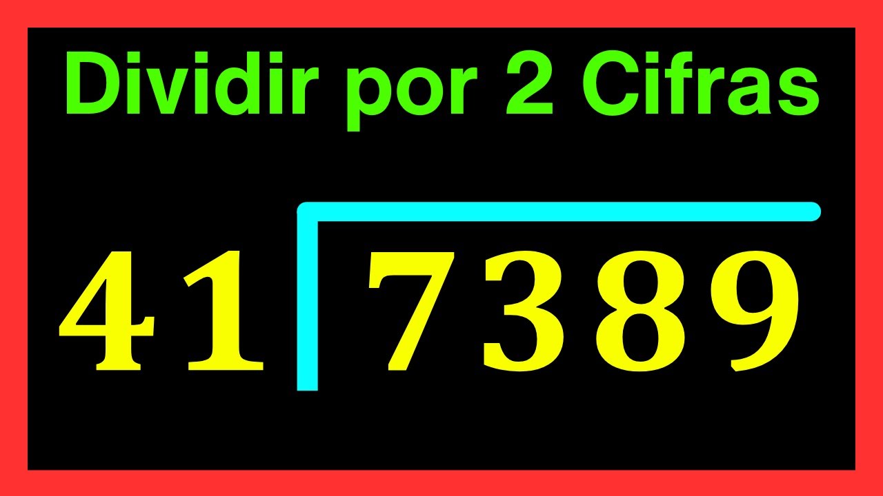 ✅👉 Divisiones de 2 cifras afuera y 4 adentro