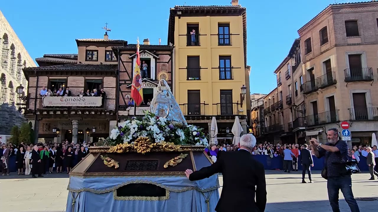 Es Segovia. Traslado de la Virgen de La Fuencisla tras el novenario en la Catedral 29/9/2024