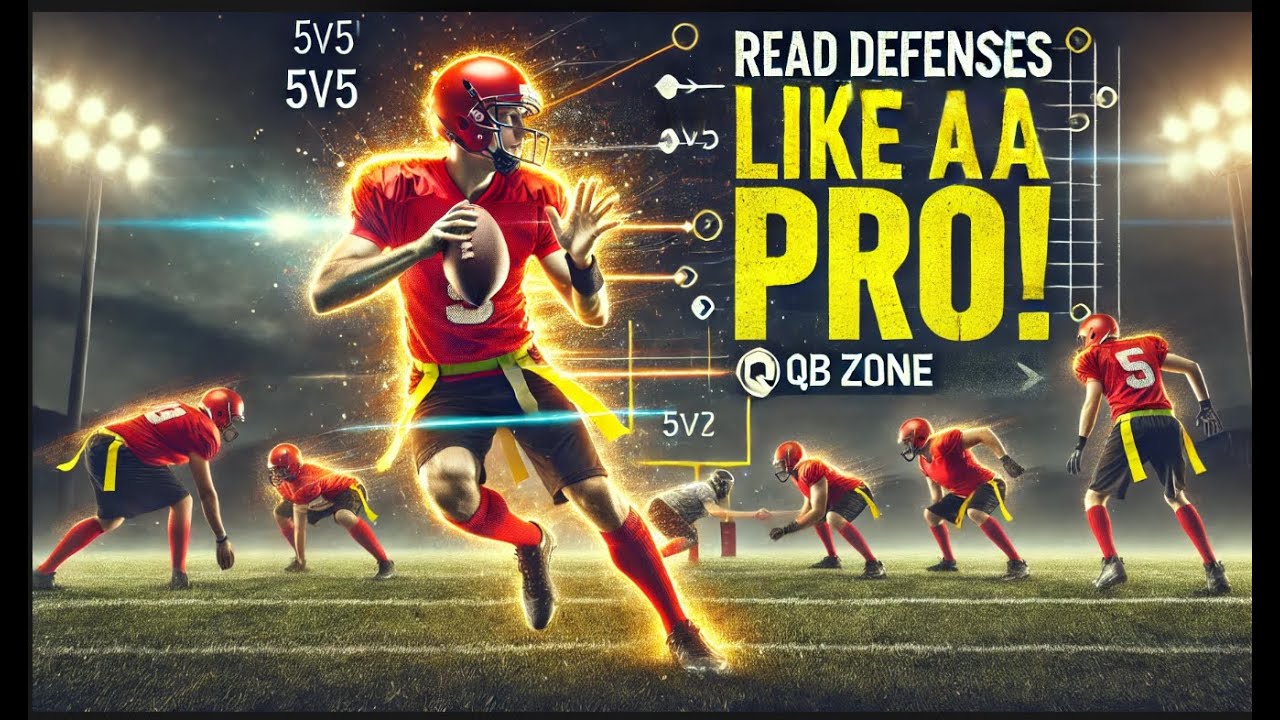 🔥QB ZONE: MASTER Reading Defenses in 5v5 Flag Football (International Rules) | Dominate the Field!🔥