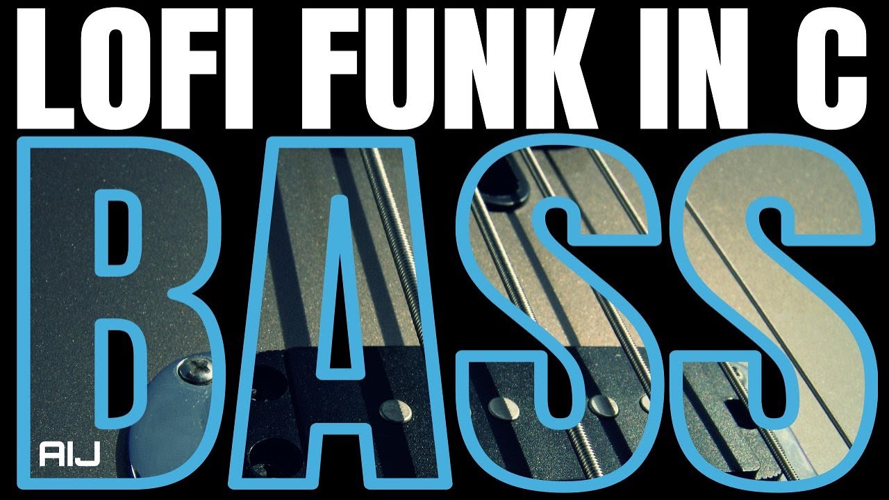 BASS - C Major LoFi Funk Backing Track - D Dorian Bassless Jam