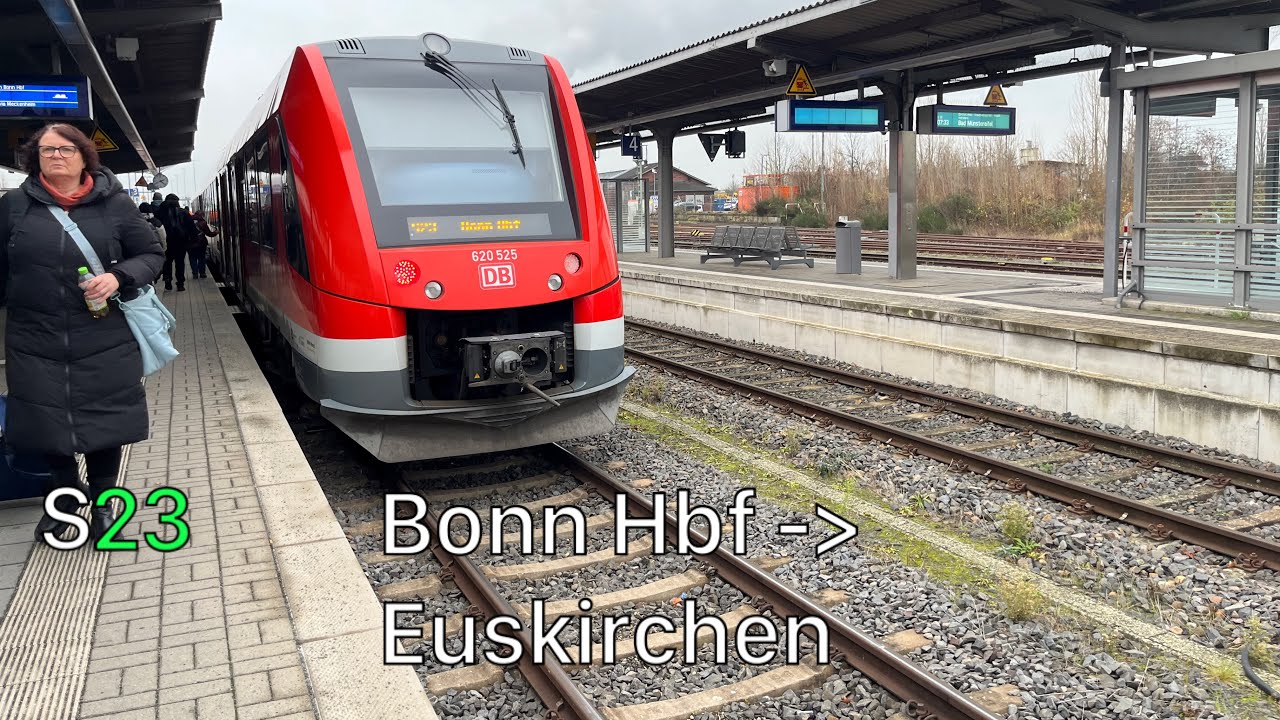 Die Mitfahrt mit der S23 von Bonn Hbf bis Euskirchen