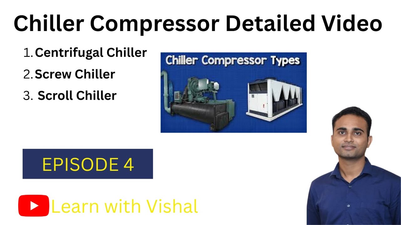 Episode 4 : Chiller Types Based on Compressor | Centrifugal vs Screw vs Scroll Explained | HVAC FM