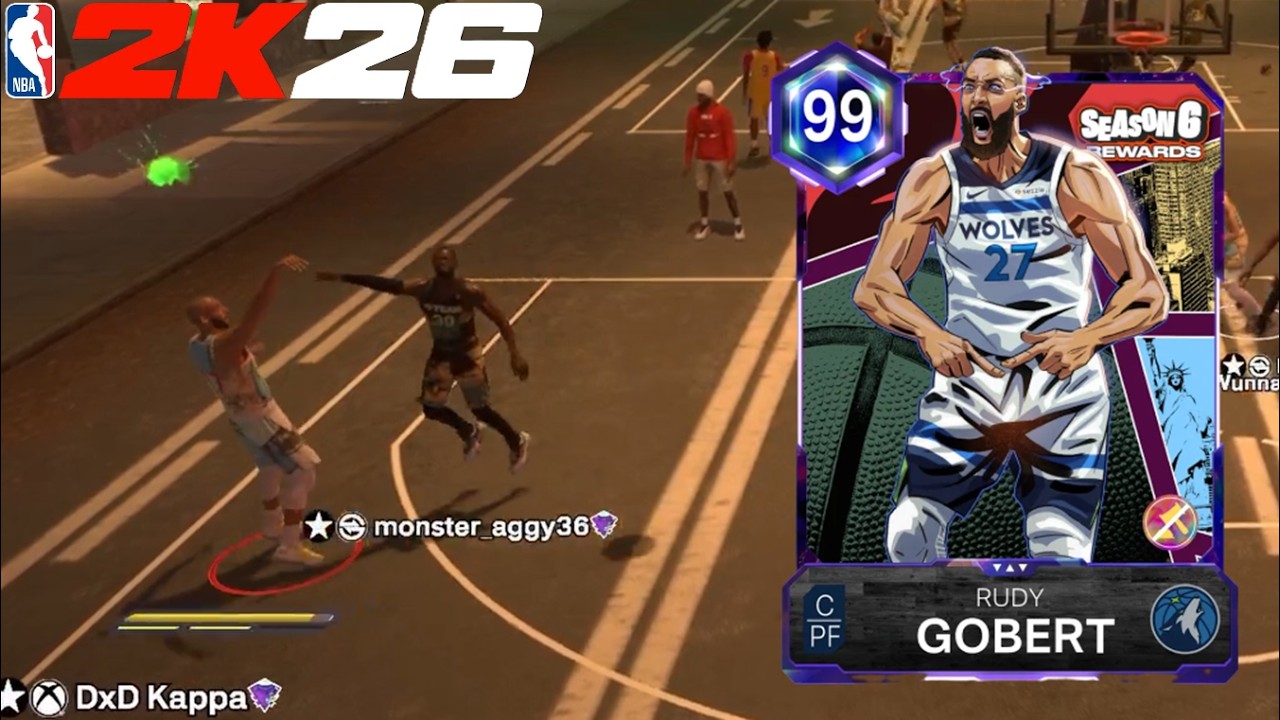 Dark Matter Rudy Gobert | HE'S INSANE AND FREE! | NBA 2K26 MyTeam Triple Threat Park