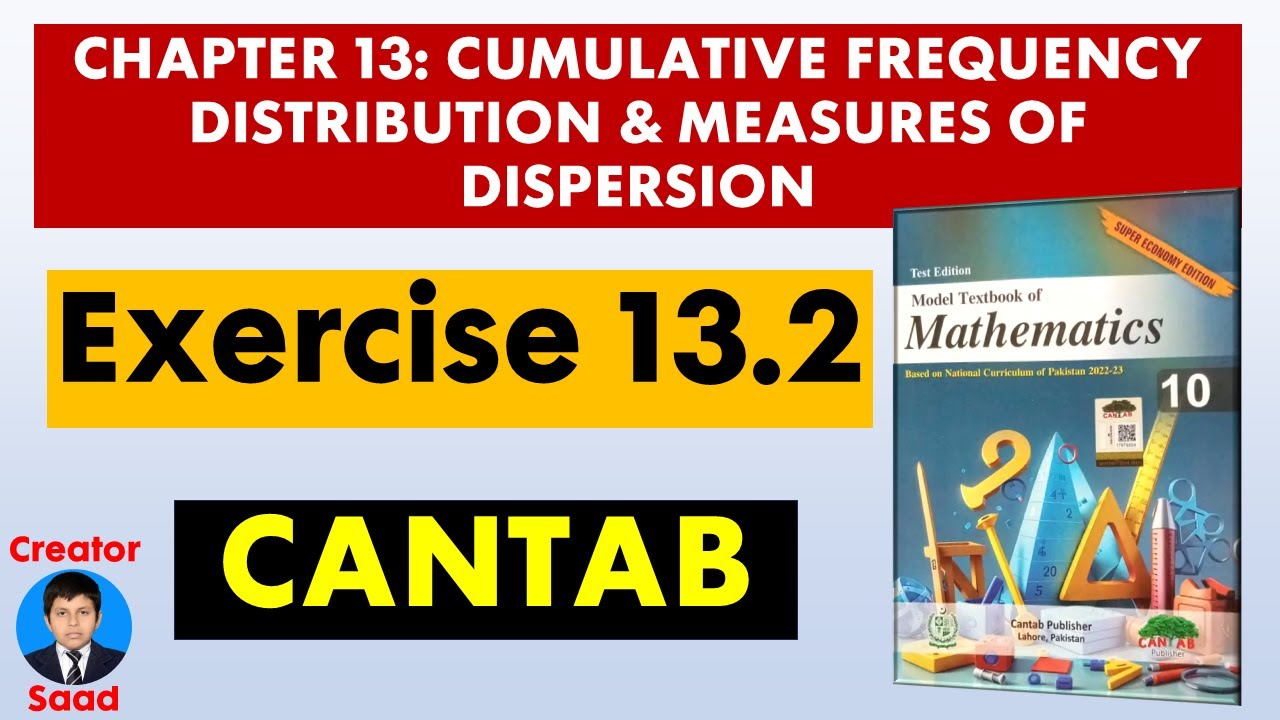 Ch. 13: C.Frequency Distribution & Measures of Dispersion | Ex. 13.2 | Class 10 Maths | CANTAB