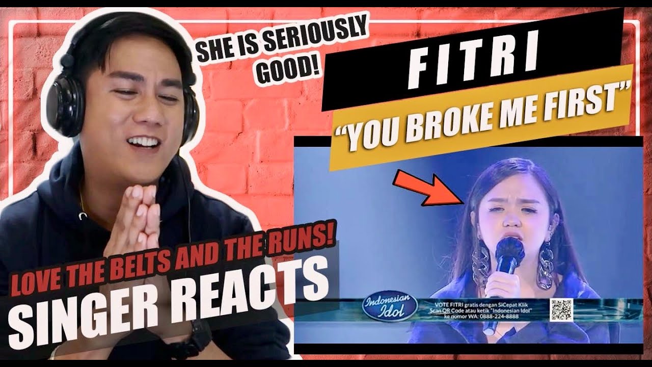 FITRI - YOU BROKE ME FIRST (Tate McRae) | SINGER REACTION