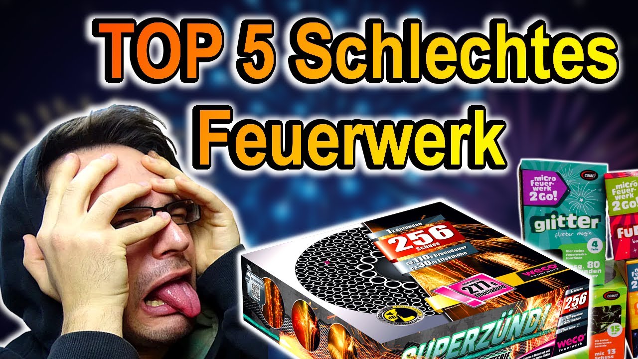 TOP 5 SCHLECHTES FEUERWERK für SILVESTER