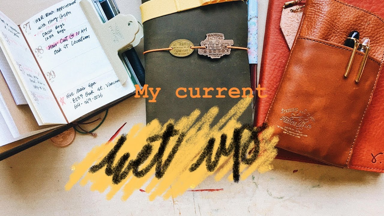 Travelers Notebook current set-up // How I use multiple journals/Planners