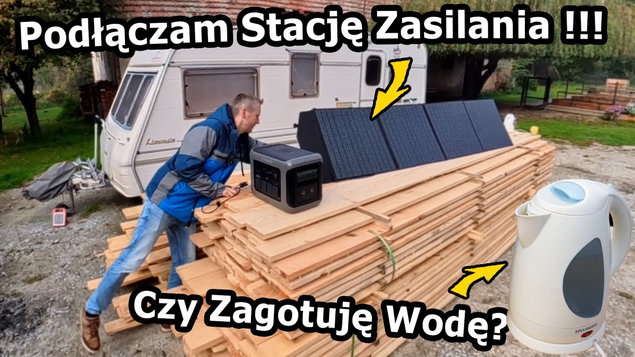 Podłączam Młot Udarowy do Stacji Zasilania !!! - Jakie ładowanie z 4 Paneli? Allpowers R1500 (#1099)