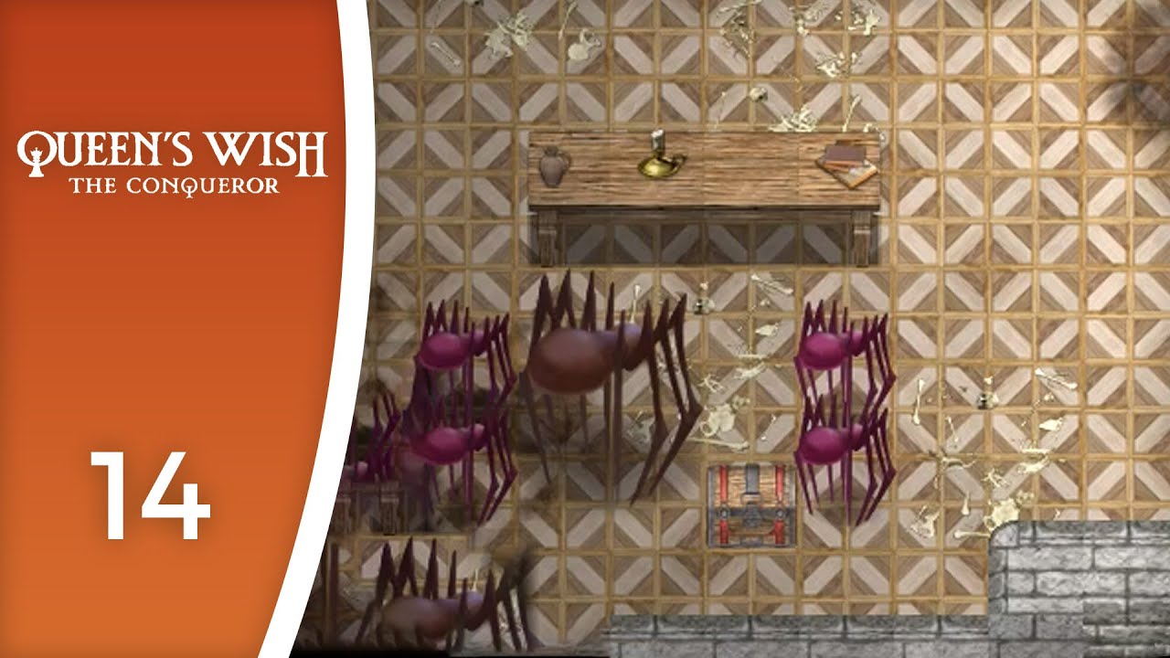 Spiders in the Green Sage's basement - Let's Play Queen's Wish: The Conqueror #14