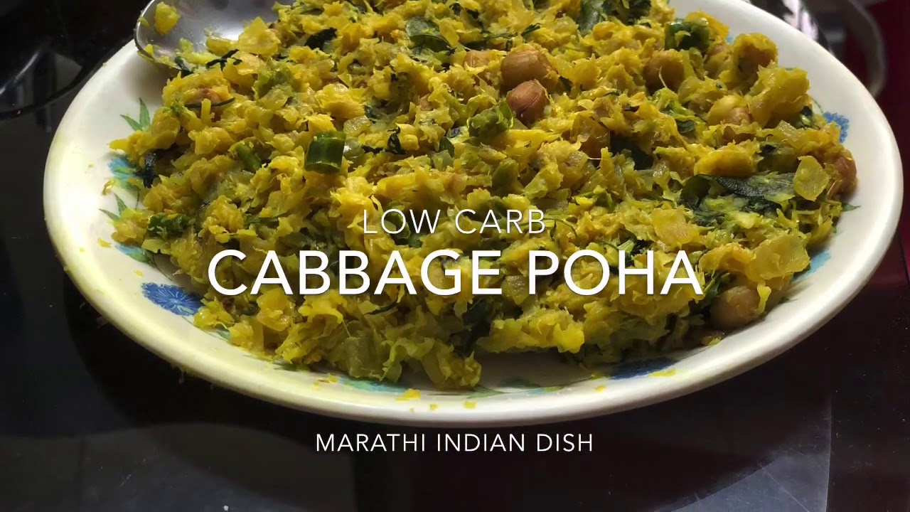 Low carb cabbage poha