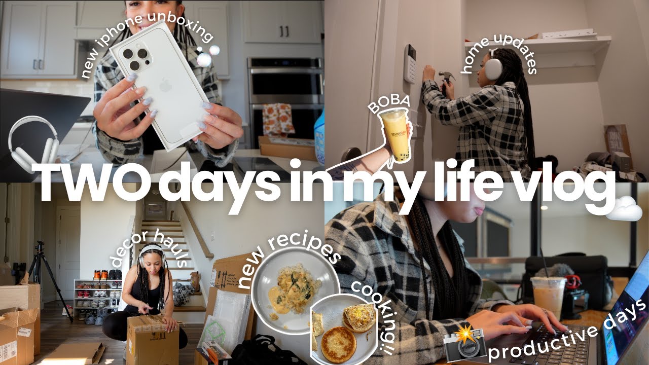 vlog: TWO days in my life *grocery shopping, new phone, home decor etc.* | aliyah simone
