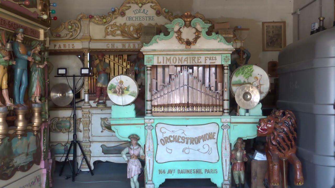 Orchestrophone Limonaire 38 touches, Polka sans titre. Carton perfor&eacute; par Aryen Sessoltani