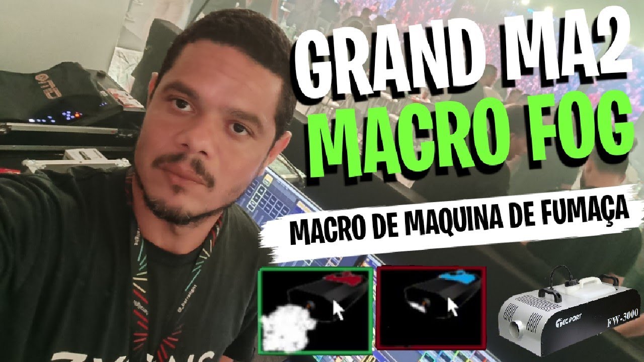 GRAND MA2 PARA INICIANTES MACRO FOG (MAQUINA DE FUMAÇA)
