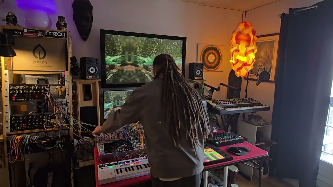 Fullmoon SnowHeart  - Live Jam Session 2025 Ambient Sound bath Psychedelic 432hz Vibe Modular Synths