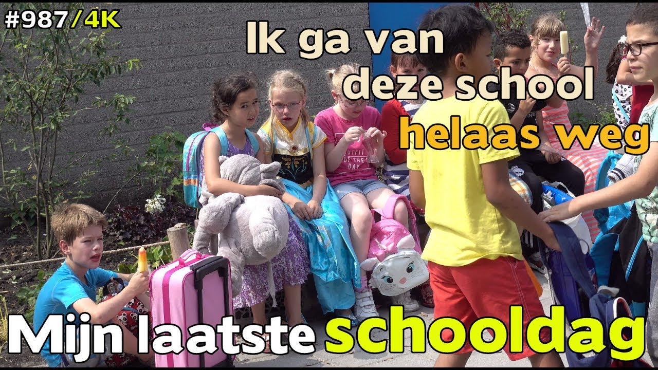 Mijn LAATSTE SCHOOLDAG op BASISSCHOOL de PARACHUTE. We GAAN VERHUIZEN dus andere SCHOOL  #987