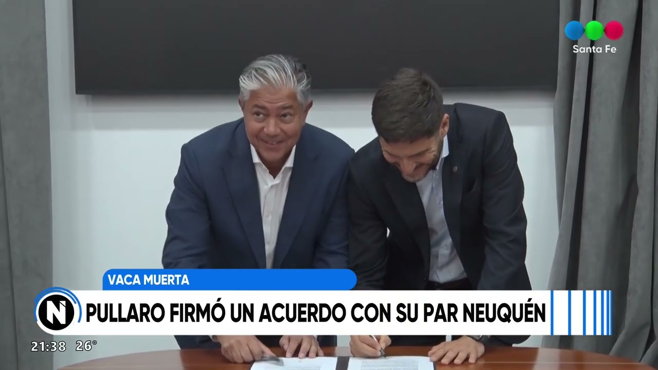 Vaca Muerta: Pullaro firmó un acuerdo con su par de Neuquén