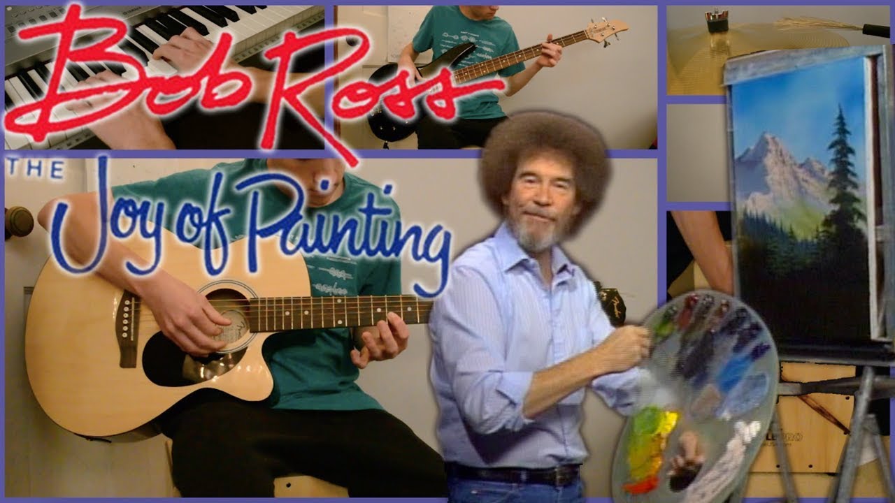 Bob Ross: The Joy of Painting Theme | (Interlude by Larry Owens) | Split Screen Instrumental Cover