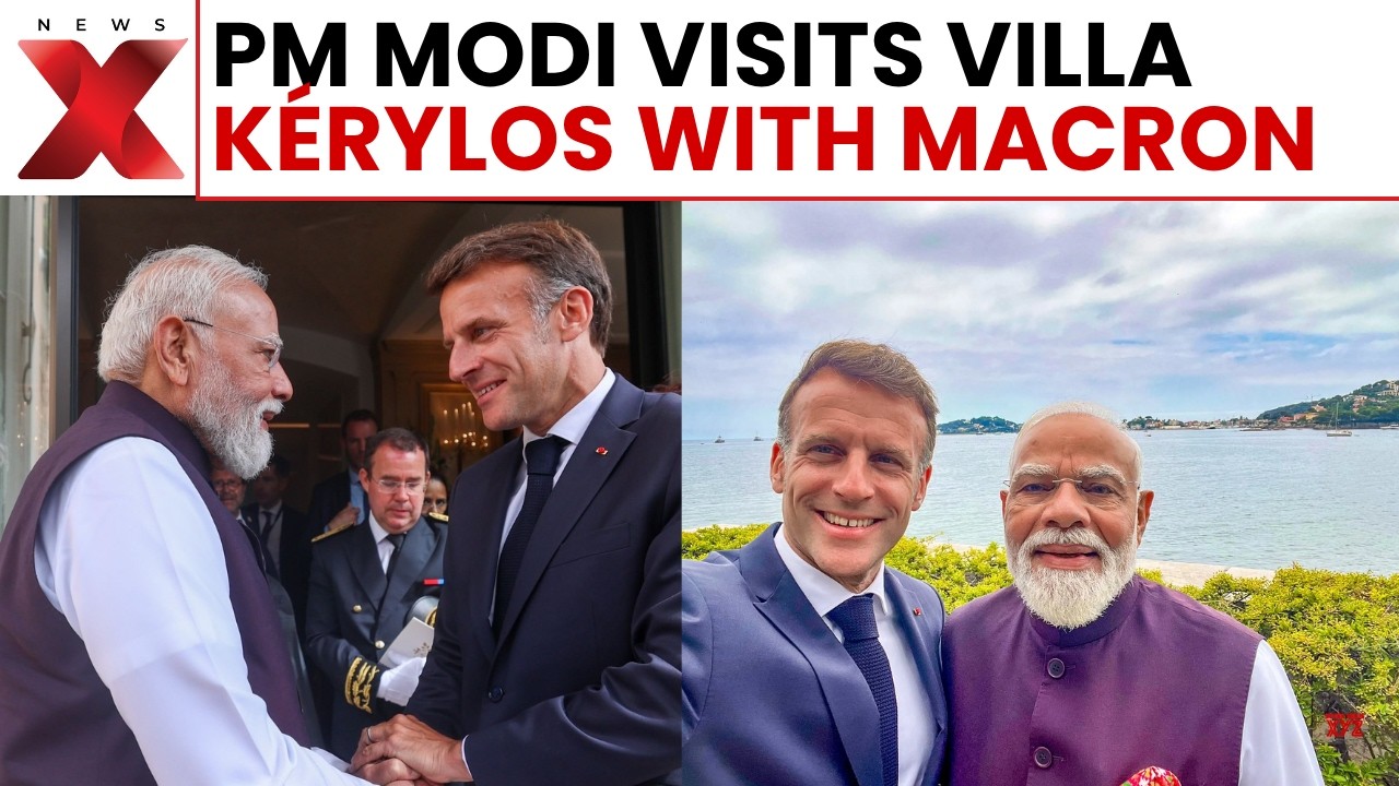 Modi-Macron Bonhomie In France: PM Tours Historic Villa K&eacute;rylos In Nice