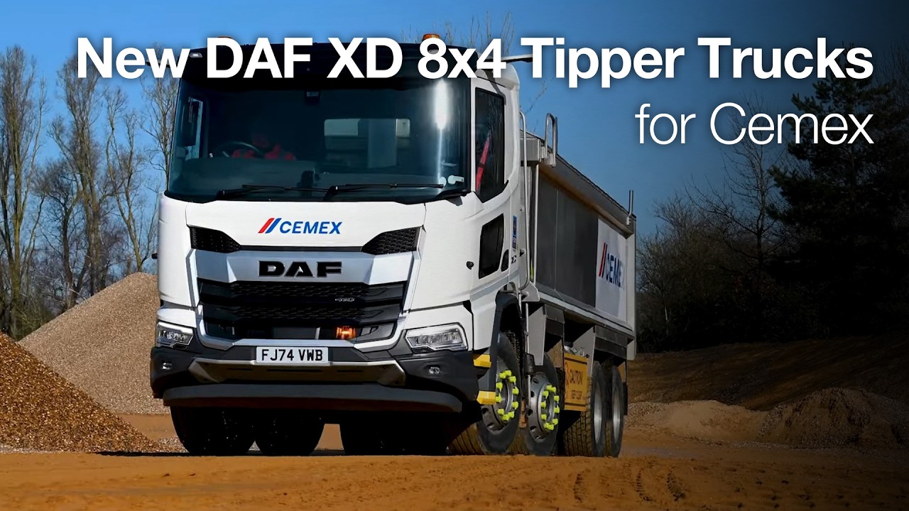 New DAF XD 8x4 Tipper Trucks for Cemex