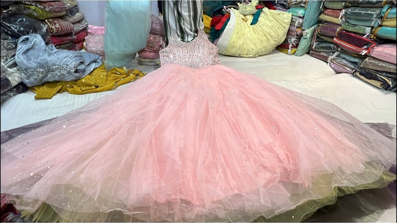 Chickpet Bangalore wholesale party wear gowns||Single piece courier available