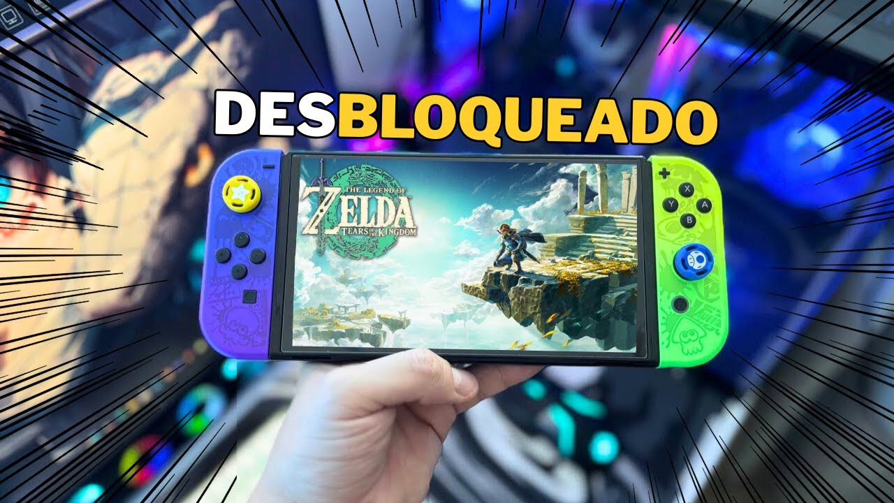 Como é ter um Nintendo Switch OLED DESBLOQUEADO em 2025!!