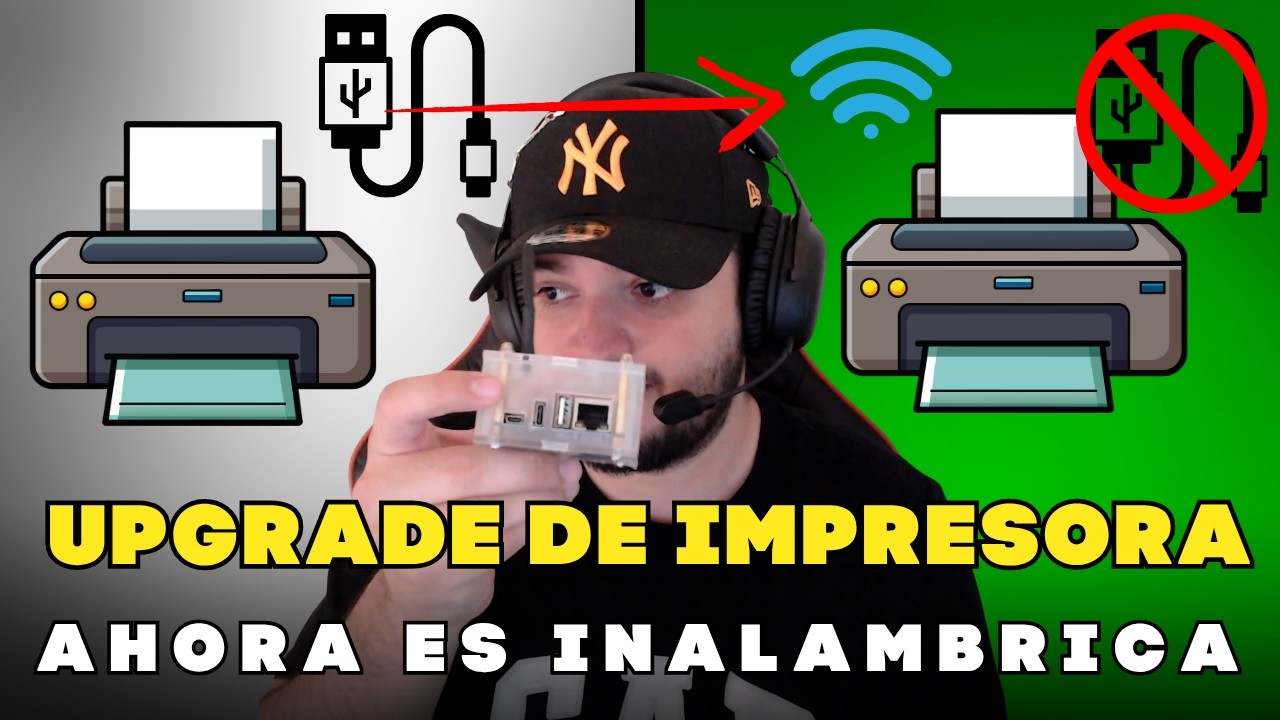 Convierte tu impresora manual en inal&aacute;mbrica con Orange Pi Zero 3 | Para HP y m&aacute;s | Matias Vergara