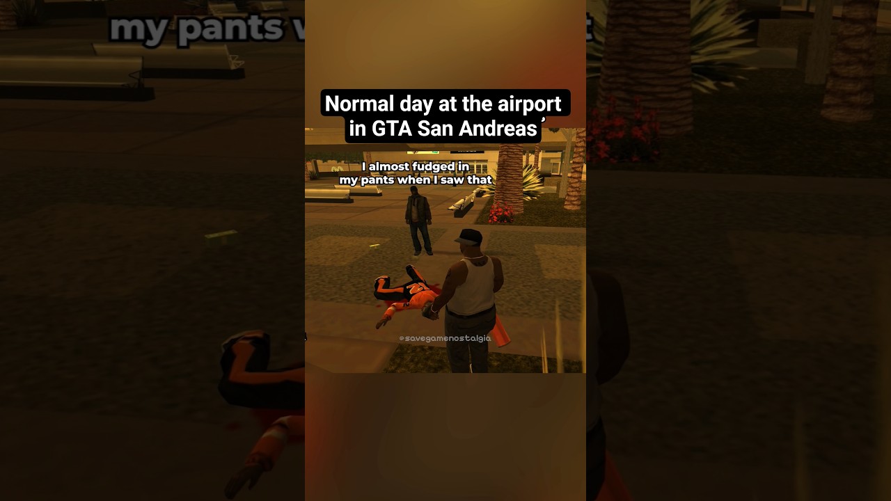 Crazy GTA San Andreas airport NPC quotes 💀😂 #shorts