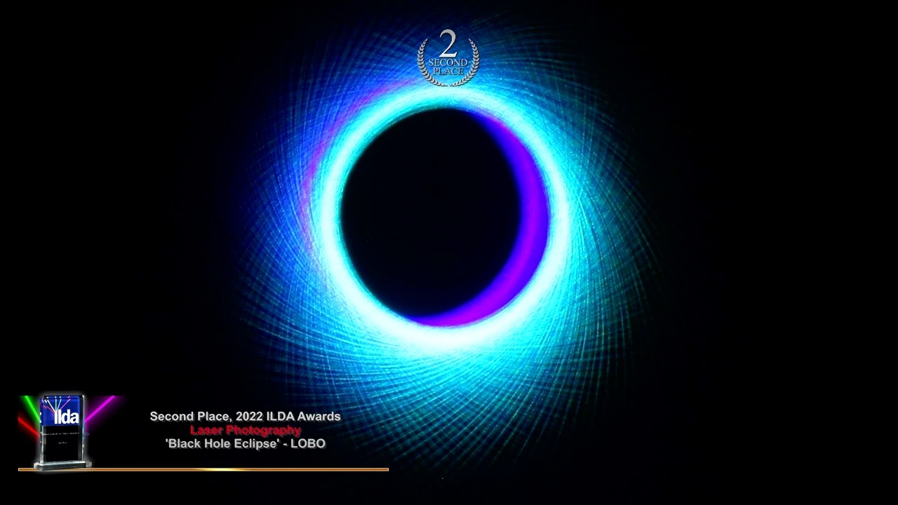 2022 ILDA Awards, Second Place, Laser Photography - &ldquo;Black Hole Eclipse&rdquo;, LOBO