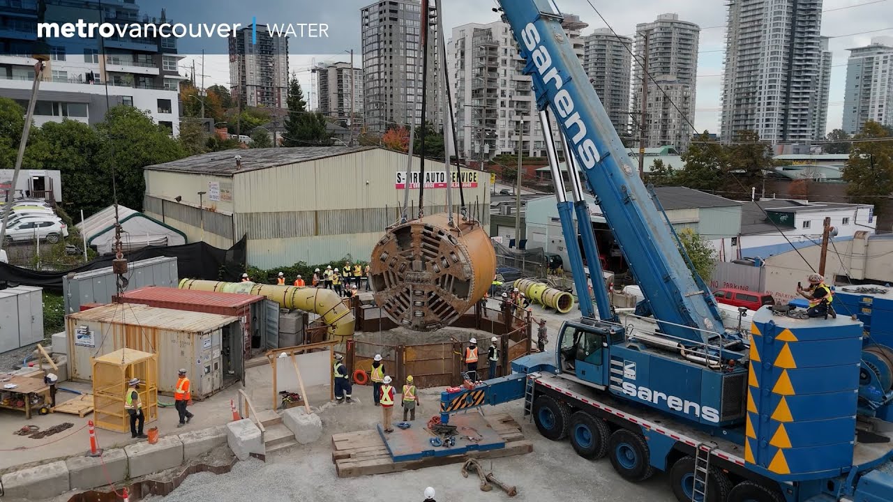 Annacis Water Supply Tunnel Boring Machine Breakthrough 2025
