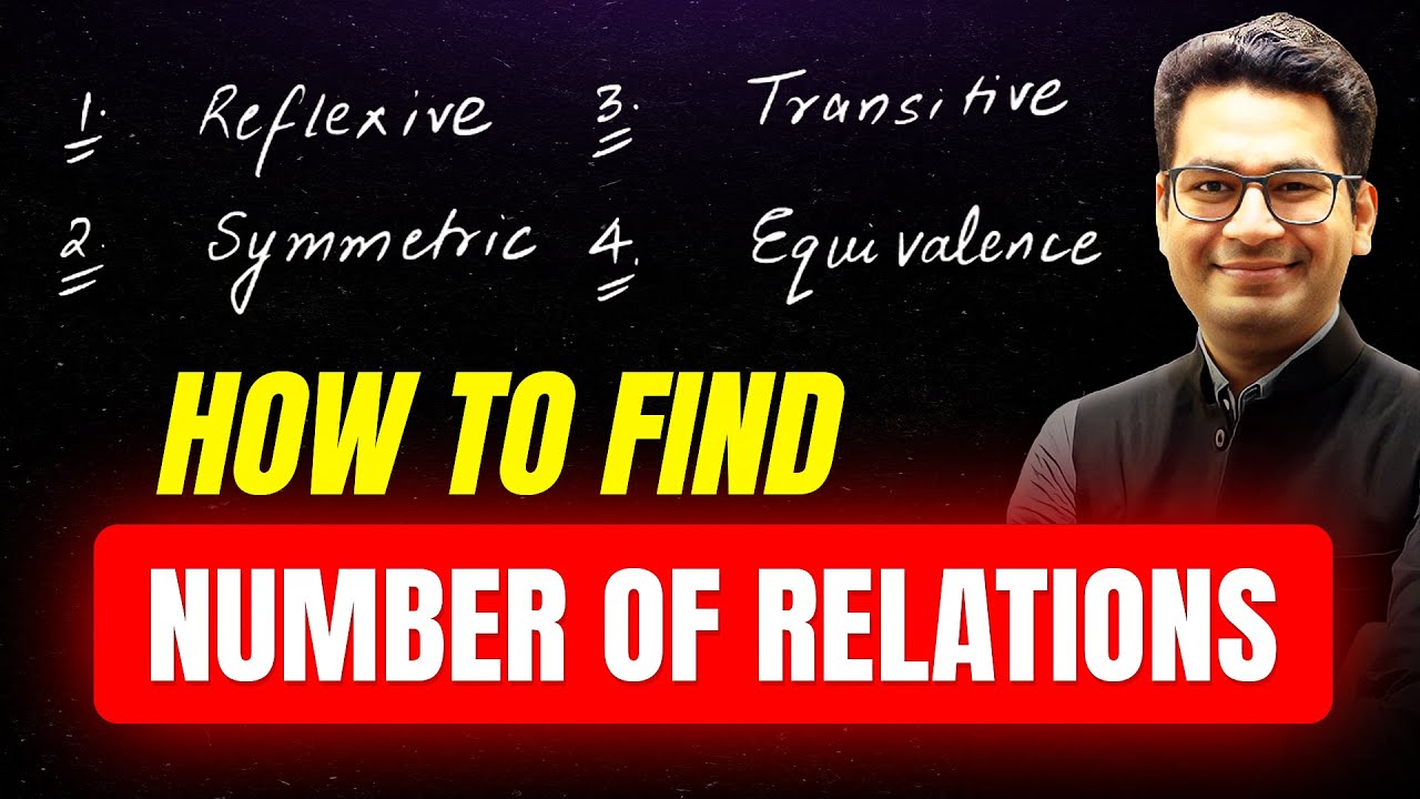 How to Find Number of Relations | Relations & Functions | JEE Main | BITSAT | MathonGo | Anup sir