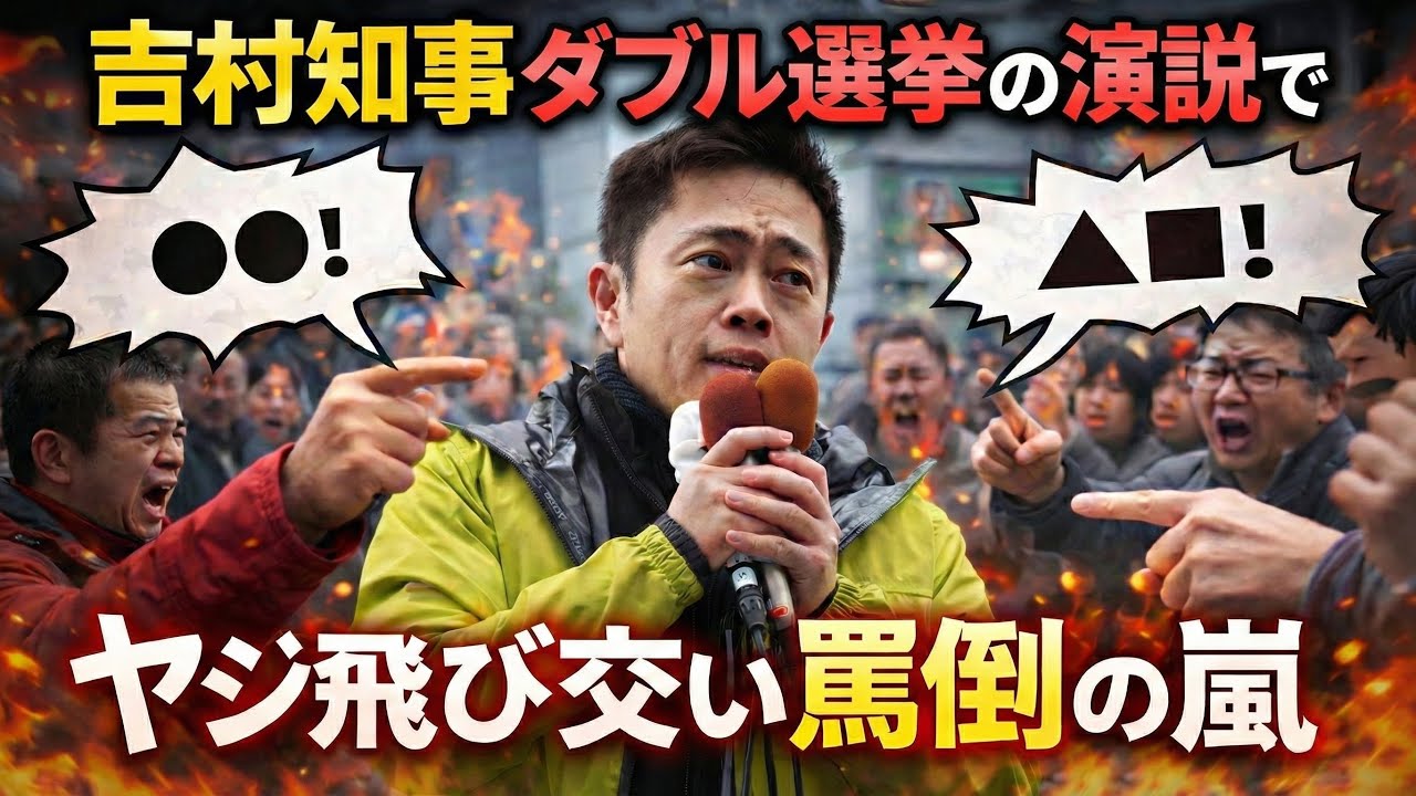 悲惨！吉村知事の大阪ダブル選挙の第一声「お詫び申し上げます」の反応がヤバすぎた。元博報堂作家本間龍さんと一月万冊