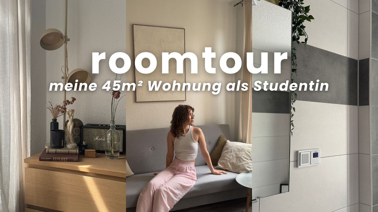 ROOMTOUR ⭐ meine 45 m² Wohnung als Studentin