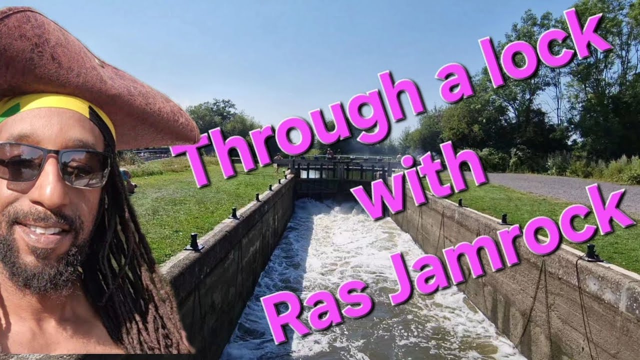 my 1st time through a lock on the river Medway