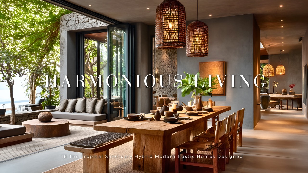 The Tropical Sanctuary 18 Hybrid Modern Rustic Homes Designed for Harmonious Living