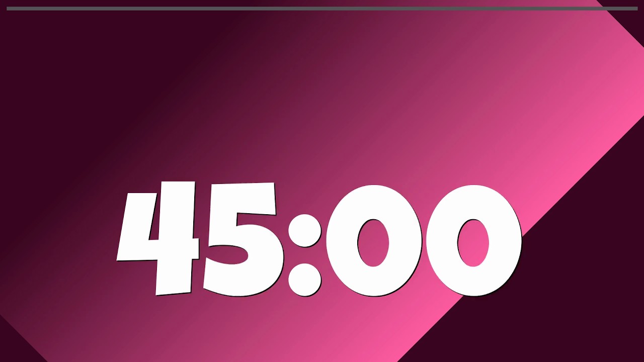 45 Minute Classroom Timer (Valentine’s Day) | Projector Friendly Countdown