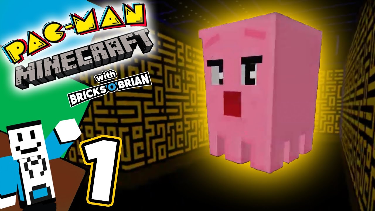 Crafting a Mighty Maze! - Pac Man Minecraft with Bricks 'O' Brian