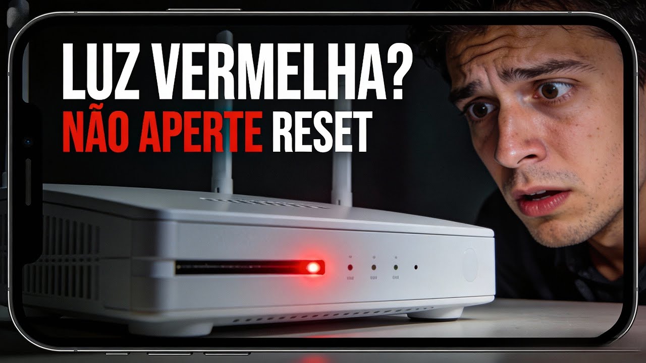 Modem com luz vermelha piscando? NÃO aperte o reset