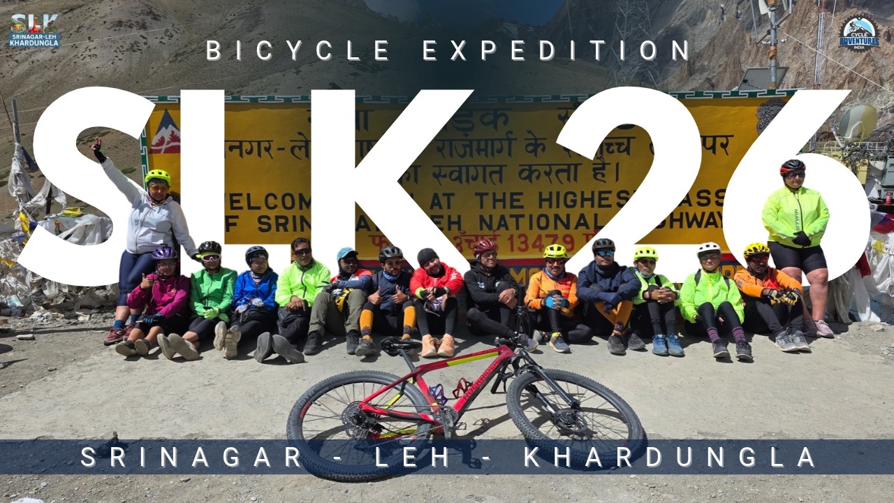 Srinagar - Leh - Khardung La Bicycle Expedition | 510KM Cycling 3 Passes | Cycle Adventures India