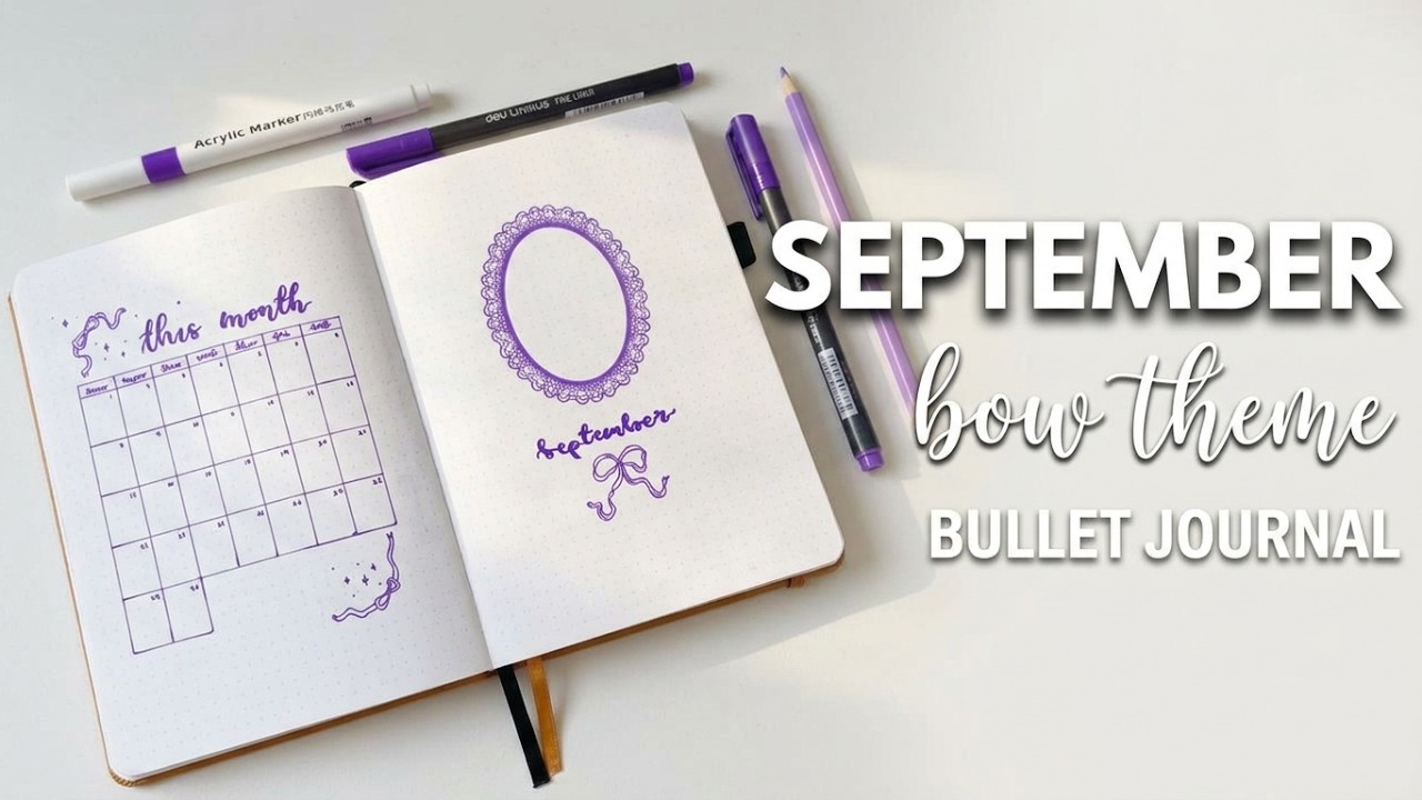 September 🎀 | Plan With Me | 2024 | Bullet Journal Set Up 💜