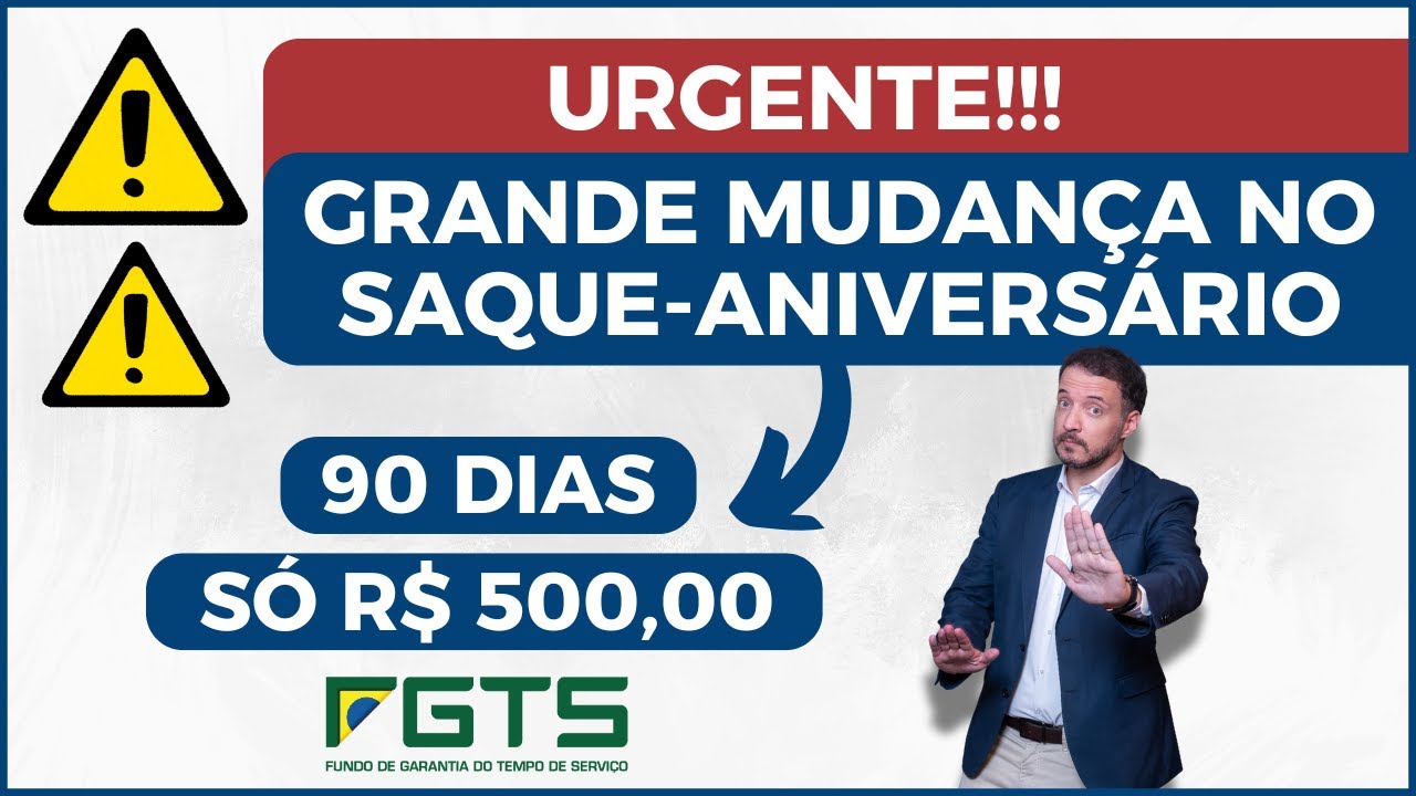 Saque Aniversário do FGTS: nova regra MUDOU muita coisa! Entenda